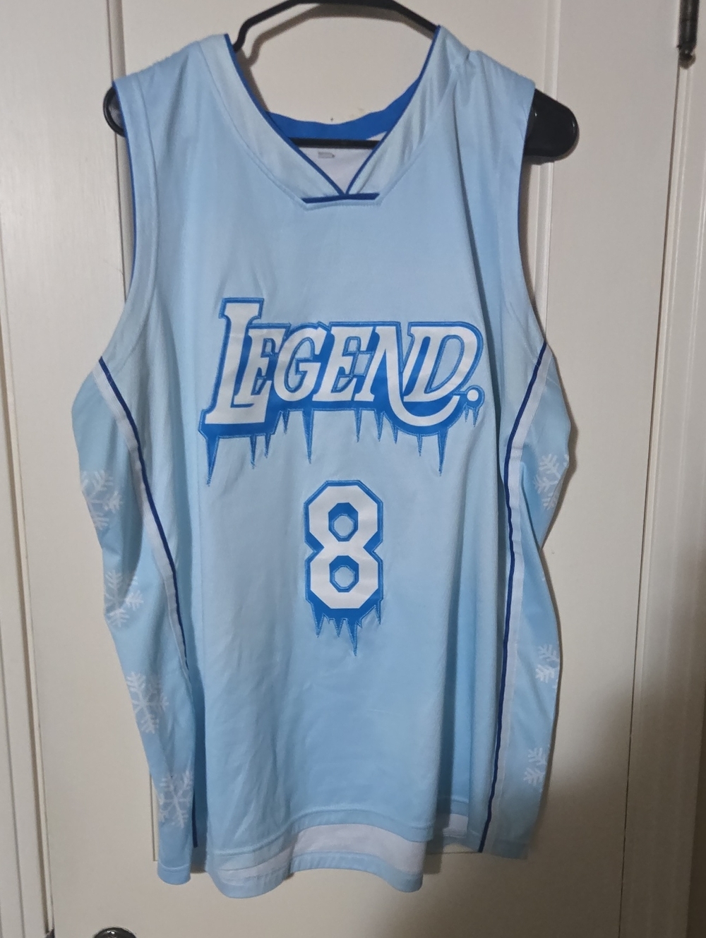 Legend Ice Blue Basketball Jersey #8 And #24 Kobe Bryant Amazon Custom Jersey